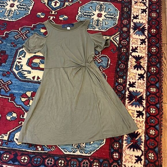 Army Green mini dress  - Picture 1 of 7